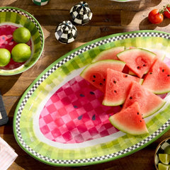 Watermelon Melamine Oval Platter