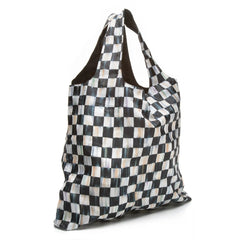 Mocha Check To Go Tote