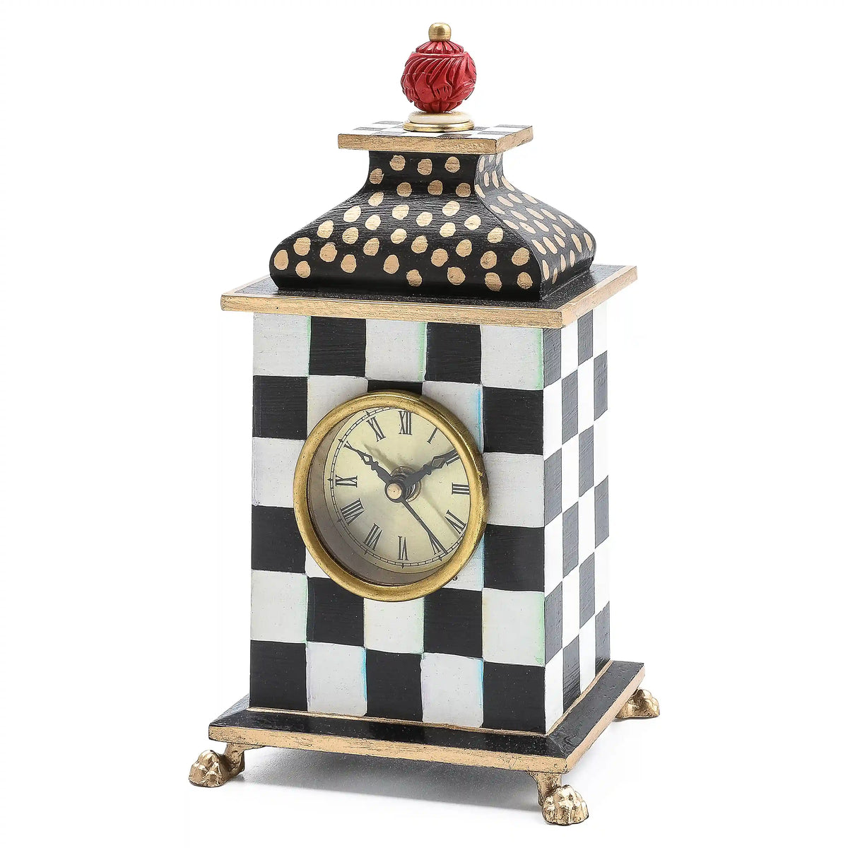 Rosy Check Desk Clock