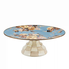 Wild Rose Brown Mini Pedestal Platter