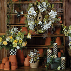 Courtly Check Flicker 6" Pillar Candle