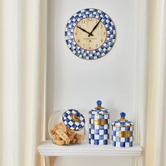 Royal Check Wall Clock