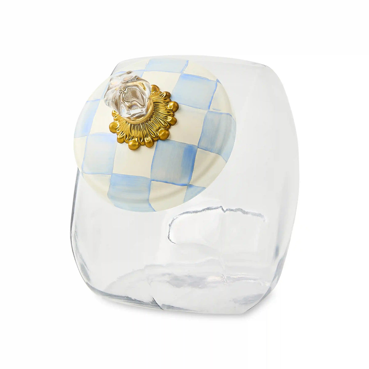 Cookie Jar with Sky Check Lid