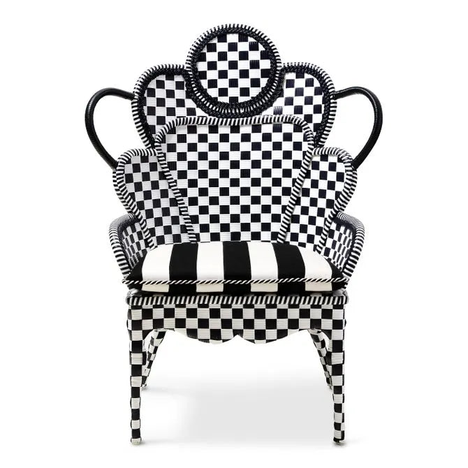 Gambit Check Outdoor Wing Chair