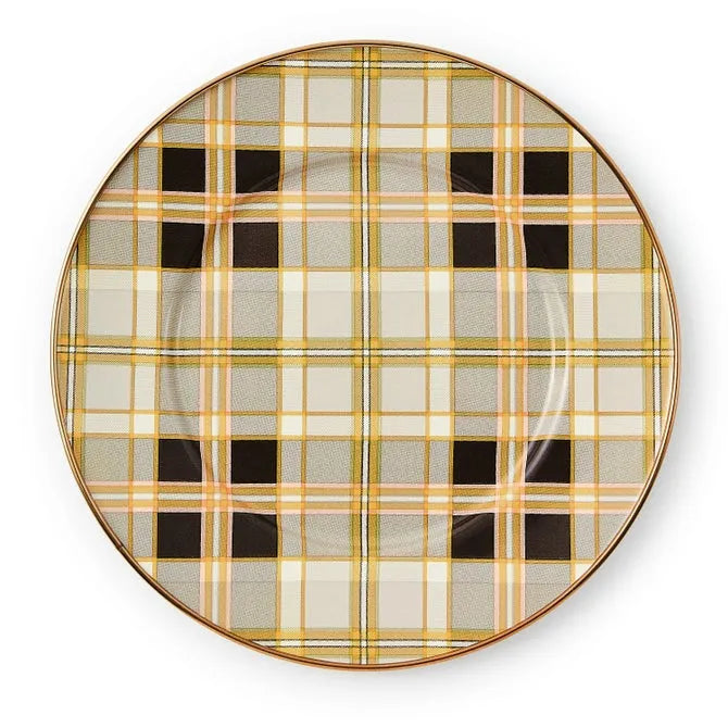 Tartan Mocha Salad Plate