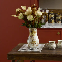 Violet Check Tall Vase