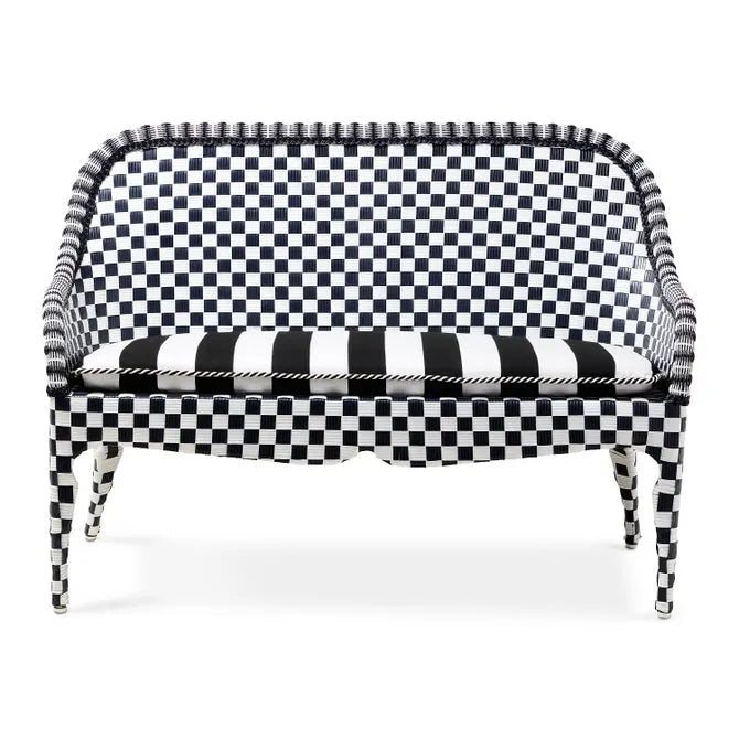 Gambit Check Outdoor Loveseat