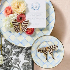 Courtly Check & Stripe Butterfly Trio