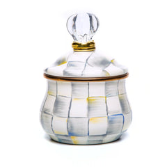 Sky Check Lidded Sugar Bowl