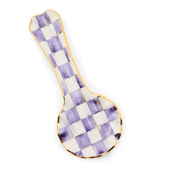 Rosy Check Ceramic Spoon Rest