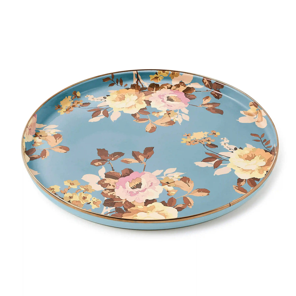 Wild Rose Mauve Round Tray