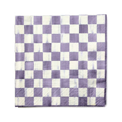 Rosy Check Dinner Paper Napkins