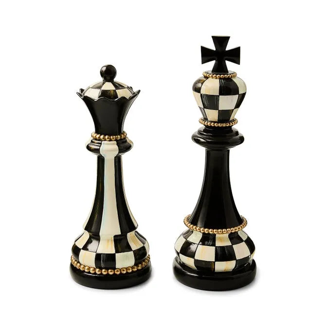 Courtly Chess Decor, Set of 2