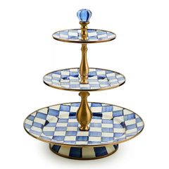 Royal Check Two Tier Sweet Stand