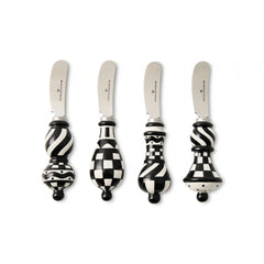 Rosy Check Party Spreaders, Set of 4