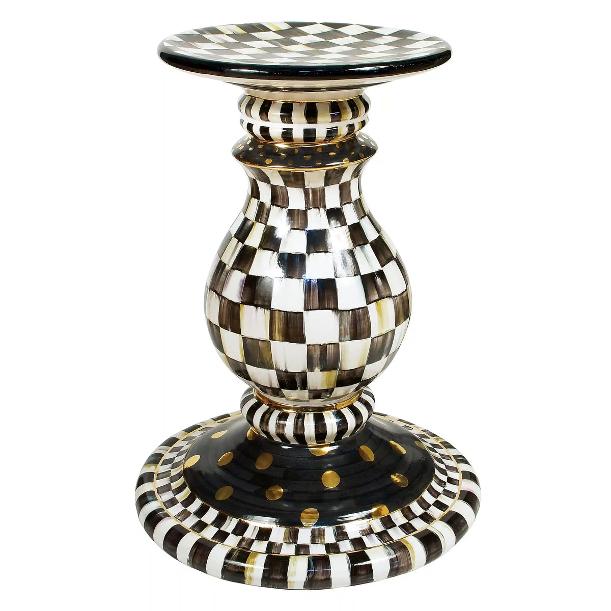 Rosy Check Ceramic Pedestal Table Base