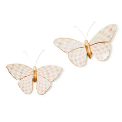 Courtly Check Butterfly Duo Wall Decor