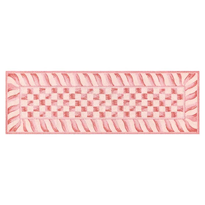 Rosy Check 2'6" x 8' Rug