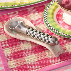 Emerald Check Spoon Rest