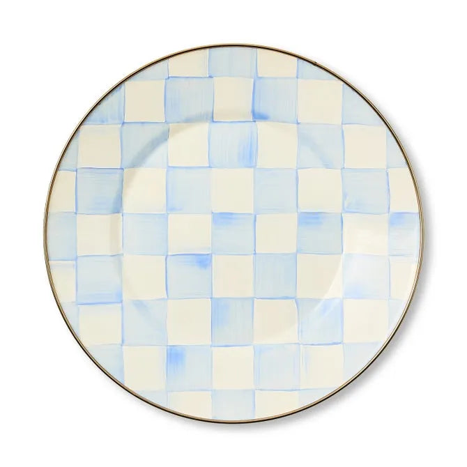 Sky Check Dinner Plate