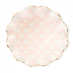 Courtly Check Medium Ceramic Fluted Serving Bowl
