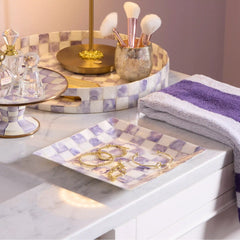 Rosy Check Capiz Catchall Tray