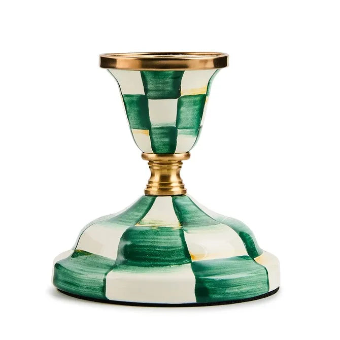 Emerald Check Short Candlestick