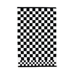 Black Check Hand Towel