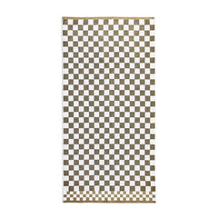 Mocha Check Bath Towel