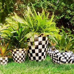 Rosy Check Ceramic Jumbo Garden Pot
