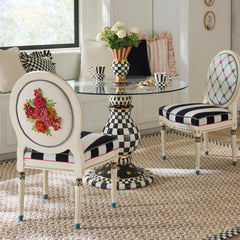 Courtly Check Ceramic Pedestal Table Base