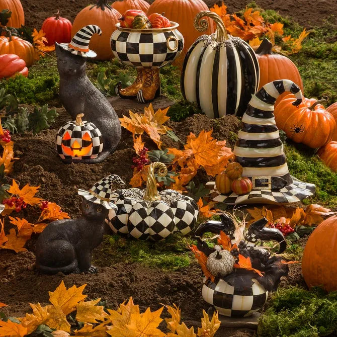 Beaded Stripe Pumpkin - Medium