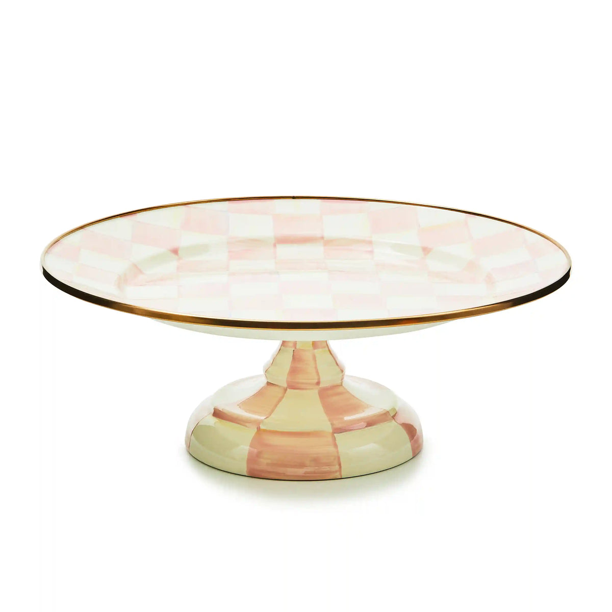 Sky Check Large Pedestal Platter