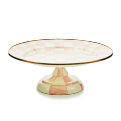 Rosy Check Mini Pedestal Platter