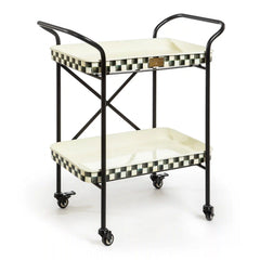 Violet Check 3-Tier Kitchen Cart