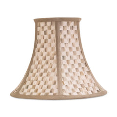 Mocha Check Chandelier Shade