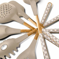 Mocha Check Spoon