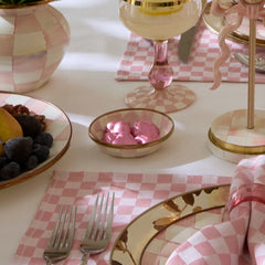 Violet Check Relish Dish