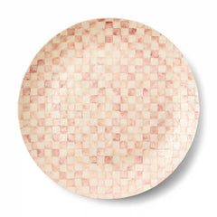 Violet Check Decorative Capiz Bowl