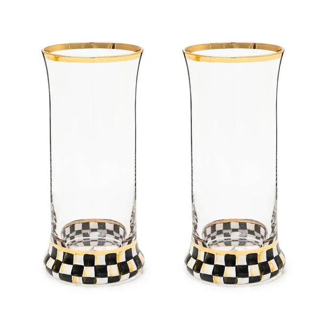Courtly Check Highball Glass, Set of 2