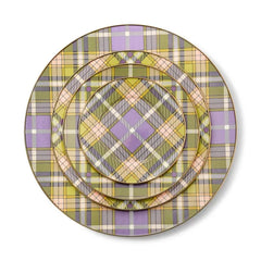 Tartan Violet Dinner Plate