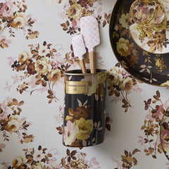 Wild Rose Slate Utensil Holder