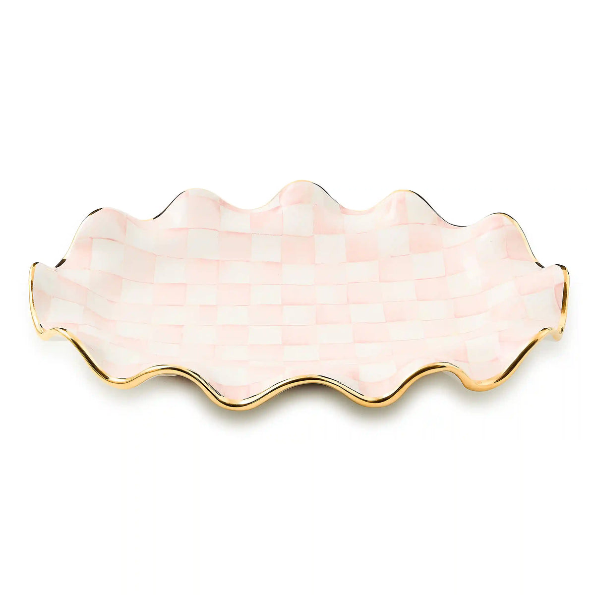Rosy Check Ceramic Large Serving Platter