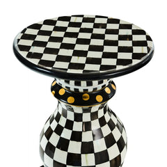 Rosy Check Ceramic Pedestal Table Base