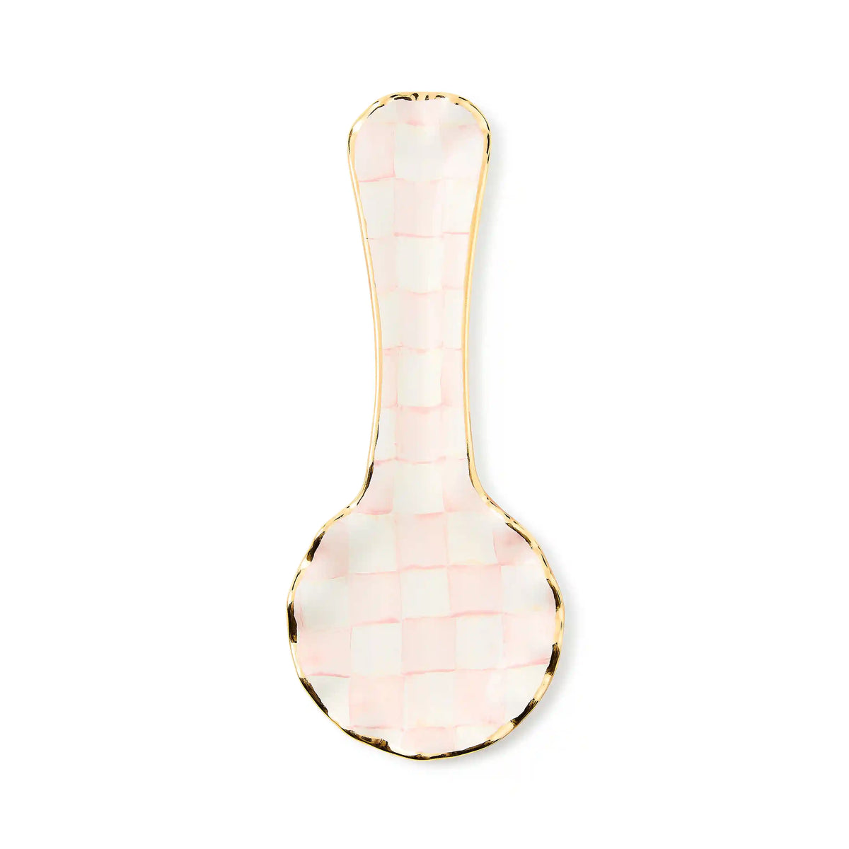 Sterling Check Ceramic Spoon Rest