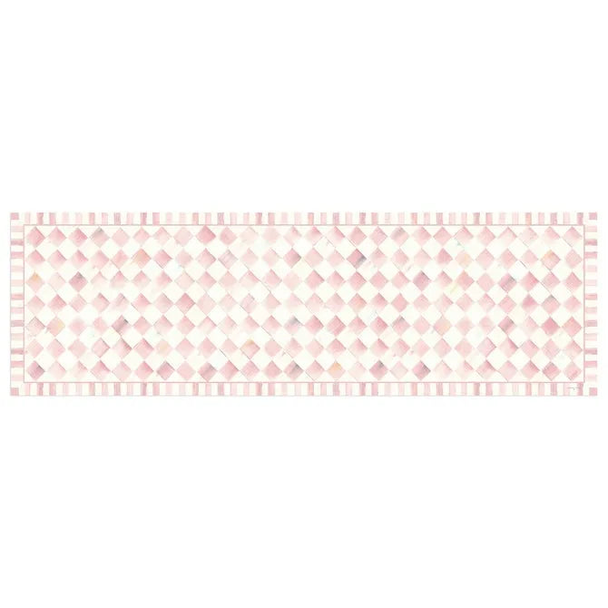 Rosy Check 2'6" x 8' Runner Floor Mat