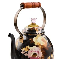 Wild Rose Mauve 3 Quart Tea Kettle