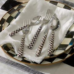 Courtly Check Bistro Flatware 5 Piece Place Setting