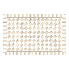 Mocha Check 3' x 5' Floor Mat