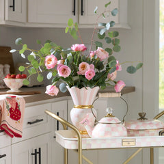 Rosy Check Ceramic Great Vase